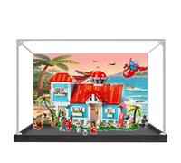 Vitrine en acrylique transparent, compatible avec Lego 43268 Kit de vacances à la plage, étanche à la poussière, protège les objets de collection, cadeaux (boîte uniquement) (peinture au dos 3 mm)