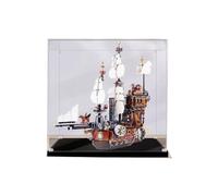 Vitrine en acrylique transparent pour Lego 70810 Bateau pirate Étanche à la poussière (63,8 x 24,9 x 65,8 cm (vitrine uniquement) (2 mm)