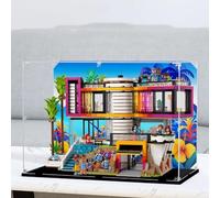 Vitrine en acrylique transparent pour modèle Lego 42639 de luxe - Boîte de rangement - Compatible avec le modèle 42639 (boîte de présentation sur base noire)