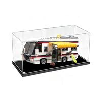 Vitrine en Acrylique Transparente pour Lego Figurines d'action,Vitrine Voiture Miniature pour Moto Figurines Jouets Objets de Collection (Base Noire, 50x30x35CM)