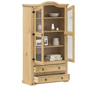 Vitrine en verre Corona 99x43x187 cm bois massif de pin armoire vidaXL