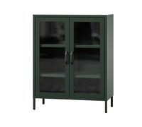 Vitrine en verre GINA, 800 x 1015 x 400 mm, Modern: vert bouteille
