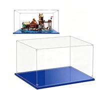 Vitrine Exposition Transparent, 3mm Vitrine Acrylique Anti Poussière Boîte de Présentation,pour Lego Vitrine Figurine, Vitrine Voiture Miniature, Vitrine Figurin (60x40x40CM)