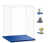 Vitrine Exposition Transparent, 3mm Vitrine Acrylique Anti Poussière Boîte de Présentation,pour Lego Vitrine Figurine, Vitrine Voiture Miniature, Vitrine Figurin (30x31x30CM)