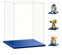 Vitrine Exposition Transparent, 3mm Vitrine Acrylique Anti Poussière Boîte de Présentation,pour Lego Vitrine Figurine, Vitrine Voiture Miniature, Vitrine Figurin (25x25x45CM)