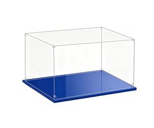 Vitrine Exposition Transparent, 3mm Vitrine Acrylique Anti Poussière Boîte de Présentation,pour Lego Vitrine Figurine, Vitrine Voiture Miniature, Vitrine Figurin (55x25x20CM)