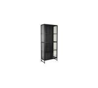 Vitrine haute en fer noir Rob