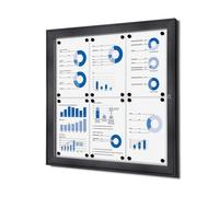 Vitrine Intérieure Verrouillable 6x A4 Anthracite