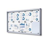 Vitrine Intérieure Verrouillable avec Portes Coulissantes SCSL 10x A4