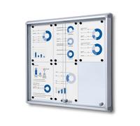 Vitrine Intérieure Verrouillable avec Portes Coulissantes SCSL 6x A4