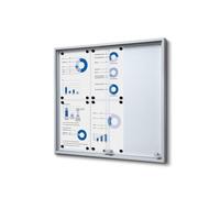Vitrine Intérieure Verrouillable avec Portes Coulissantes SLIM 6x A4