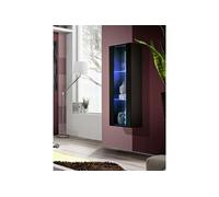 Vitrine LED Murale Design Fly II 126cm Noir