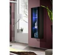 Vitrine LED Murale Design Fly A2 126cm Noir