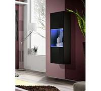 Vitrine LED Murale Design Fly A3 126cm Noir