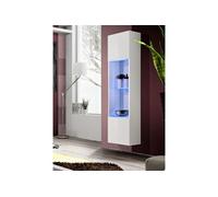 Vitrine LED Murale Design "Fly III" 170cm Blanc