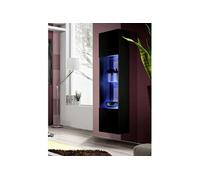 Vitrine LED Murale Design "Fly III" 170cm Noir