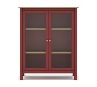 Vitrine Misti 2P rouge chêne 90 x 40 x h110