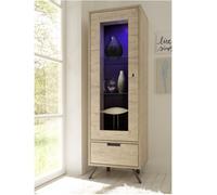Vitrine moderne en bois 1 porte vitrée DIANA