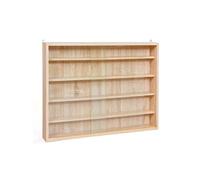 Vitrine Murale 5 Compartiments Aspect Chêne - COLLECT CHENE -