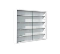 Vitrine Murale 5 Compartiments Blanche - COLLECT BLANC -