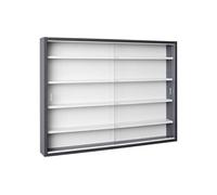 Vitrine Murale 5 Compartiments Grise et Blanche - COLLECT -