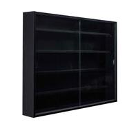 Vitrine Murale 5 Compartiments Noire - COLLECT