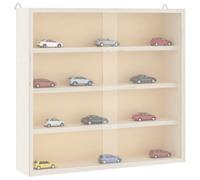 vidaXL Vitrine de collection 4017387 en bois avec portes 80 x 8,5 x 37 cm