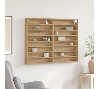 Cabinet Vitrine Vidaxl En Chêne Artisan 100x8,5x75 Cm En Bois Aggloméré