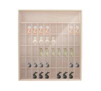 Vitrine Murale en Bois 6 Étages, Vitrine d'Exposition 50 Compartiments | Présentoir Acrylique Transparent Anti-Poussière, Décoration Moderne Salon, pour Figurines et Voitures Miniature 59,6x 62,6cm