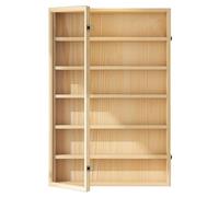 Vitrine murale en bois à 8 couches pour objets de collection, jouets, figurines nizer, étagère murale idéale pour le salon, la chambre à coucher, le bureau et la salle de jeux.