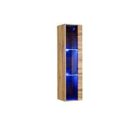Vitrine Murale LED "Switch" 120cm Naturel
