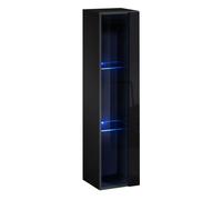 Vitrine Murale LED Switch 120cm Noir