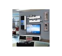 - Vitrine Murale Led switch 60cm Blanc