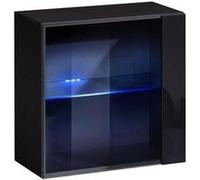 Vitrine Murale LED Switch 60cm Noir