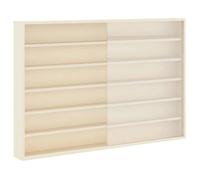 Vitrine murale moderne - vidaXL - Beige - Contreplaqué - 80x8,5x54 cm - Grand espace de stockage - 5 étagères murales