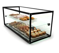 Vitrine neutre - Verre trempé - 920x390x(h)375mm