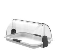 Vitrine porte-pain et rangement transparent - Parfait pour usage domestique et professionnel (B&B, hôtels, restaurants, bars, buffets) (simple, petit)