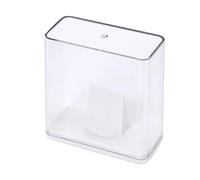 Vitrine pour badges - Boîte de rangement compacte pour objets de collection - 10,5 x 4,8 x 10,5 cm - Boîte de rangement transparente pour étagère, collection d'exposition, boîte en acrylique