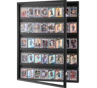 Vitrine pour cartes sportives en 35 modèles différents, 617 x 775 x 55 mm, vitrine avec 98 % de protection UV, verre PC, armoire murale verrouillable pour cartes de collection de football, basket-ball