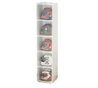 Vitrine Pour Casques Armoire De Rangement Pour Casques De Moto, Boite Acrylique Carrée Etui Protégé Cabinet Protection Stockage Couverture CollectionsPour Vêtements, Sacs, Livres ( Couleur : White , T