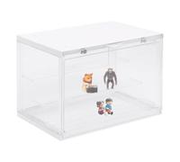 Vitrine pour figurines - Présentoir transparent anti-poussière pour | Étagère pour exposition d'objets de collection pour salon, chambre d'étude, table de chevet, bureau, buffet