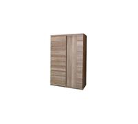 Vitrine ROMI chêne Dab Canyon 120 cm - 2 portes coulissantes et grand espace de rangement