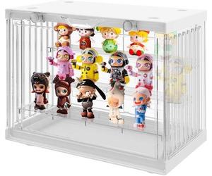 Vitrine Showbox Box, Vitrine acrylique, Boîte de rangement transparente, Plastique transparent, Standards d'affichage empilables pour figurines, jouets, modèles réduits de voitures, porte-monnaie (A)