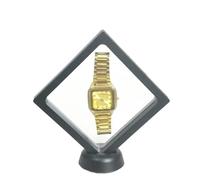 Vitrine suspendue en plastique noir et blanc, 20 pièces, for boucles d'oreilles, de monnaie, pierres précieuses, bagues, stockage bijoux, Film PET Pour Exposer Des Bijoux Et Des Pièces(Black 11x11cm)