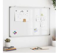 vidaXL Tableau blanc magnétique 100 x 60 x 1,7 cm avec cadre aluminium