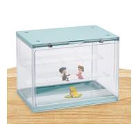 Vitrine transparente anti-poussière pour objets de collection | Étagère pour exposition d'objets de collection pour salon, chambre d'étude, table de chevet, bureau, buffet