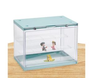 Vitrine transparente anti-poussière pour objets de collection | Étagère pour exposition d'objets de collection pour salon, chambre d'étude, table de chevet, bureau, buffet