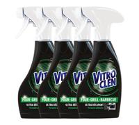 VITROCLEN Lot de 4 Sprays nettoyant ultra décapant four-grill-barbecue - 250 ml
