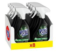 VITROCLEN Lot de 8 Sprays nettoyant ultra décapant four-grill-barbecue - 250 ml