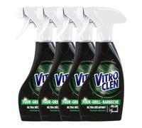 VITROCLEN Spray nettoyant ultra décapant four-grill-barbecue - Lot de 4 x 250 ml